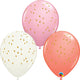 Boho Speckle Dots 11″ Latex Balloons (50 count)