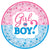 Boy or Girl? Gender Reveal Paper Plates 10.5″ by Amscan from Instaballoons