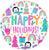 Bright Holidays 18″ Foils Balloon by Anagram from Instaballoons