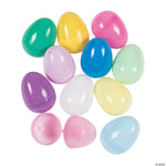 Bright & Pastel Plastic Easter Eggs by Fun Express from Instaballoons