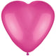 Globos de látex de 12″ de corazón rosa brillante (6 unidades)