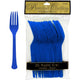 Bright Royal Blue Plastic Forks (20 count)
