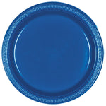 Bright Royal Blue Plastic Plates 9″ by Amscan from Instaballoons