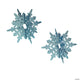 Bue Glitter Snowflake Centerpiece