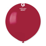 Burgundy 19″ Latex Balloons by Gemar from Instaballoons
