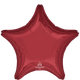 Burgundy Star 18″ Balloon