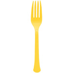 Yellow Sunshine Forks -50ct/Bx by Amscan from Instaballoons