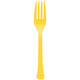 Yellow Sunshine Forks (50 count)