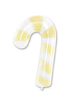Candy Cane Yellow 16″ Foil Balloons by Imported from Instaballoons