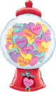 Candy Hearts Gumball Machine 43″ Balloon