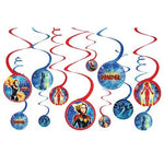 Captain Marvel Spiral Decorations Kit by Amscan from Instaballoons