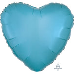 Caribbean Blue Heart 18″ Foil Balloon by Anagram from Instaballoons