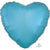 Caribbean Blue Heart 18″ Foil Balloon by Anagram from Instaballoons