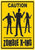 Caution Zombie Crossing Sign 15″ by Amscan from Instaballoons