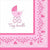 Celebrate Girl Lunch Napkins 6.5″ by Amscan from Instaballoons