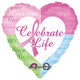 Celebrate Life Pink Breast Cancer Ribbon 18″ Balloon
