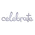 Celebrate Script Phrase Holographic 59″ Foil Balloon by Anagram from Instaballoons