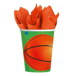 Champ Basketball 9oz Paper Cups by Amscan from Instaballoons