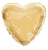 Champagne Gold Heart 18″ Foil Balloon by Convergram from Instaballoons