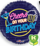 Cheers On Your Birthday 18″ Balloon