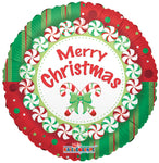 Christmas Mints Candy Cane 18″ Foil Balloon by Convergram from Instaballoons