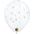 Clear Contempo Stars with White Ink 5″ Latex Balloons by Qualatex from Instaballoons