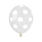 Clear Polka Dot5″ Latex Balloons by Gemar from Instaballoons