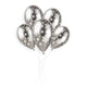 Clear Shiny Snowflakes  13″ Latex Balloons (25 count)