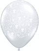 Clear with Flowers Around 5″ Latex Balloons (100 count)