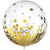 Clear with Gold Foil Confetti 24″ Latex Balloons by Amscan from Instaballoons