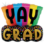 Colorful Yay Grad 31″ Foil Balloon by Betallic from Instaballoons