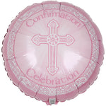 Confirmation Celebration Pink 18″ Foil Balloon by Anagram from Instaballoons