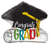 Congrats Grad 18″ Foil Balloon by Convergram from Instaballoons