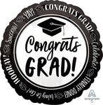 Congrats Grad 18″ Foil Balloon by Anagram from Instaballoons