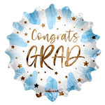 Congrats Grad Blue 18″ Foil Balloon by Convergram from Instaballoons