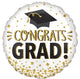 Congrats Grad Gold Glitter 28″ Balloon