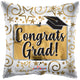 Congrats Grad Gold Square 18″ Balloon