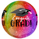 Congrats Grad Graduation Ombre Orbz 16″ Balloon