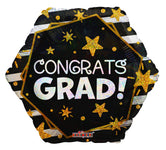 Congrats Grad Holographic 18″ Foil Balloon by Convergram from Instaballoons