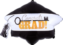 Congrats Grad Key to Succes Cap 31″ Foil Balloon by Anagram from Instaballoons