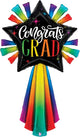 Congrats Grad Shooting Star 60″ Balloon