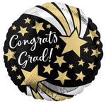 Congrats Grad Shooting Stars 18″ Foil Balloon by Anagram from Instaballoons