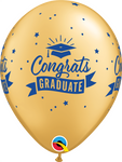 Congrats Graduate Banner 11″ Latex Balloons by Qualatex from Instaballoons