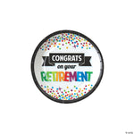 Congrats on your Retirement Paper Plates 7″ by Fun Express from Instaballoons