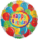 Convergram 18″ Balloons & Confetti Happy Birthday Balloon
