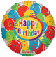 18″ Balloons & Confetti Happy Birthday Balloon