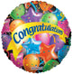 18″ Festive Balloons Congrats Balloon