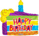 36″ Happy Birthday Slice Of Cake Balloon