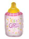 Convergram 36″ It's a Girl Baby Bottle Balloon