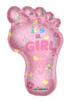 36″ It's a Girl Baby Footprint Balloon